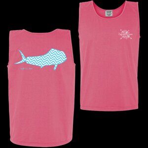 NWT Southern Cross - Chevron Mahi (aqua/white) - Tank Top